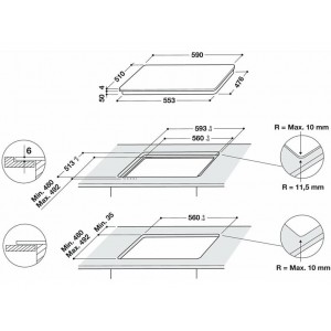 Whirlpool WF S7560 NE Indukciós főzőlap