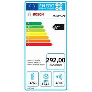 Bosch KGV58VLEAS Alulfagyasztós kombinált hűtőszekrény