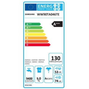 Samsung WW90TA046TE/LE Elöltöltős mosógép