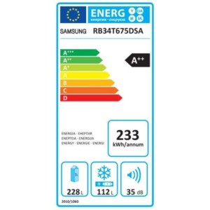 Samsung RB34T675DSA/EF Alulfagyasztós hűtőszekrény