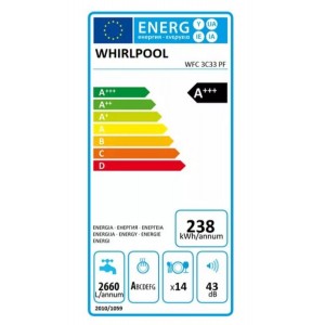 Whirlpool WFC3C33PF Mosogatógép