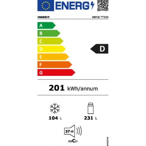 Indesit INFC8 TT33X Alulfagyasztós hűtőszekrény