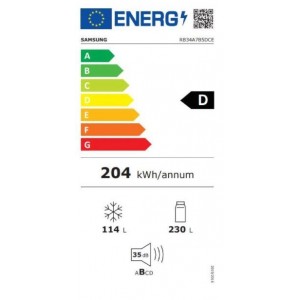 Samsung RB34A7B5DCE/EF Alulfagyasztós hűtőszekrény