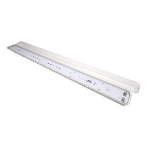 Iris Lighting JF6236 T8 LED fénycsőre előkészített por- és páramentes lámpatest IP65 120cm fém békazárral 