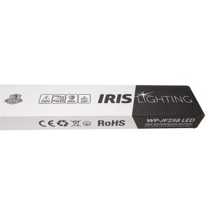 Iris Lighting JF258 T8 LED fénycsőre előkészített por- és páramentes lámpatest IP65 150cm fém békazárral 