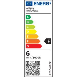 Iris Lighting Filament Bulb Longtip E27 ST64 6W/2700K/540lm aranyszínű LED fényforrás 