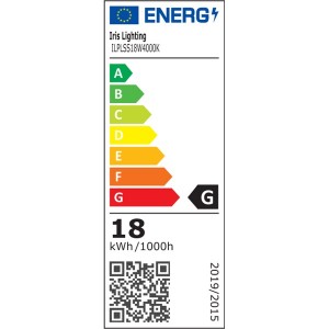 Iris Lighting PLSS-18W 18W/1440lm/4000K álmennyezeti négyzet alakú led panel 