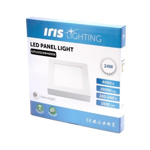 Iris Lighting PLSUS-24W 24W/1920lm/4000K mennyezeti négyzet alakú LED panel 