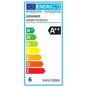 Ledvance Smart+ 6W 2400K E27, dimmelhető Edison alakú filament LED fényforrás 