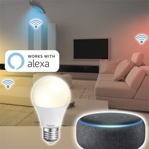 Hama 176584 E27 10W fehér okos Wifi LED izzó 