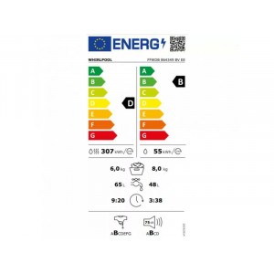 Whirlpool FFWDB 864349 BV EE mosó és szárítógép