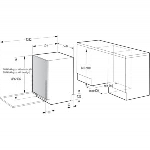 Gorenje GV693C60XXL Beépíthető mosogatógép