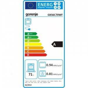 Gorenje GKS6C70WF Kombinált tűzhely