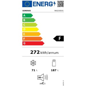 Gorenje RKI2181A1 Beépíthető alulfagyasztós hűtőszekrény