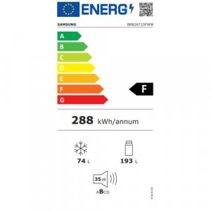 Samsung BRB26715FWW/EF Beépíthető alulfagyasztós hűtőszekrény