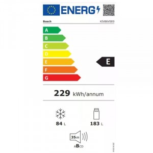 Bosch KIV86VSE0 Beépíthető alulfagyasztós hűtőszekrény