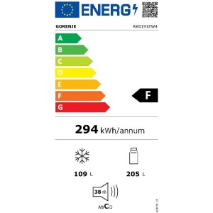 Gorenje RK6191EW4 Alulfagyasztós hűtőszekrény