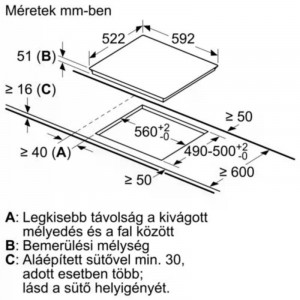 Bosch PVS631HB1E Beépíthető Indukciós főzőlap Keret nélküli