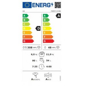 LG F4DR711S2BA Mosó-szárítógép