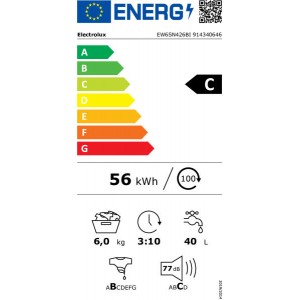 Electrolux EW6SN426BI Elöltöltős mosógép