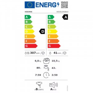 HISENSE WD3S1043BW3 Mosó- és szárítógép