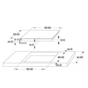 Gorenje ECT644BSC kerámialap