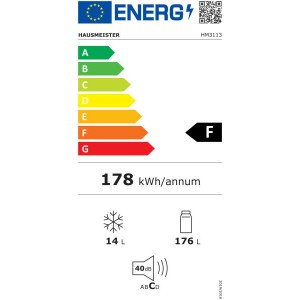 HAUSMEISTER HM 3113E Normál hűtőszekrény