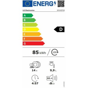 LG DF243FVS Szabadonálló mosogatógép