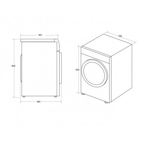 Candy CSO4H7A1TBE-S keskeny hőszivattyús szárítógép