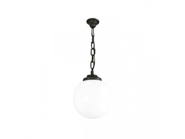 Fumagalli SICHEM/G250 E27 opál/fekete kültéri függeszték 