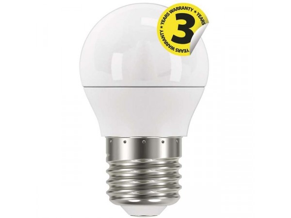 Emos ZQ1120 CLASSIC 6W E27 470 lumen meleg fehér LED kisgömb izzó 