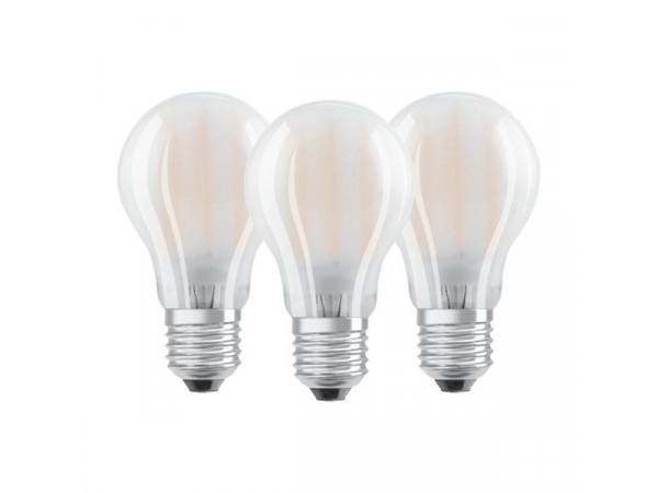 Osram Base matt üveg búra/7W/806lm/2700K/E27 LED körte izzó 3 db 