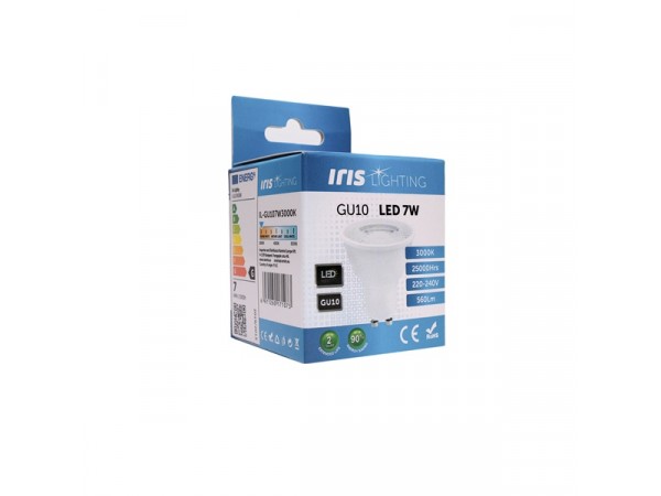 Iris Lighting GU10 7W 560lm 3000K LED fényforrás 