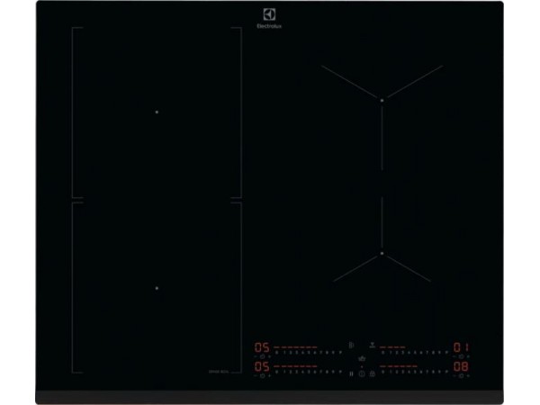 ELECTROLUX EIS62453 Beépíthető indukciós főzőlap 60cm, SenseBoil, SlimFit, Hob2Hood, 4 zóna, Bridge, Booster, gyerekzár, hangjelzés