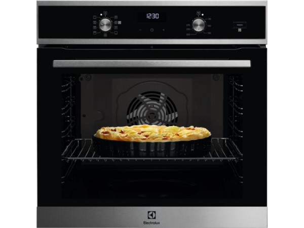 ELECTROLUX EOD5F71X Beépíthető gőz sütő AquaClean, katalitikus hátfal, 72l, teleszkópos sütősín, maghőmérő